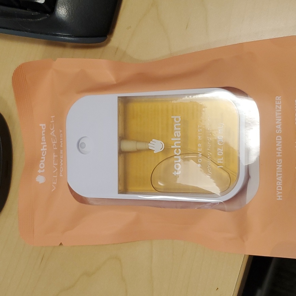 Touchland velvet peach hand sanitizer